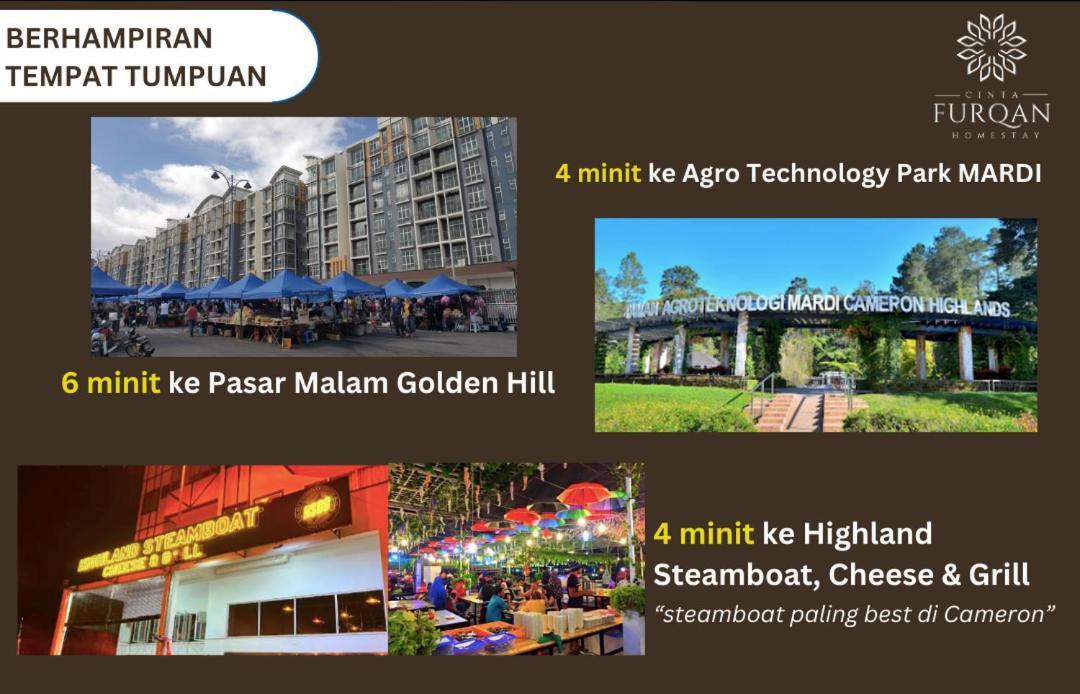 Homestay Cinta Furqan 1 - Apartment Cameron Highland Tanah Rata Eksteriør billede